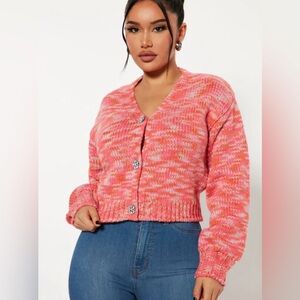 Wild Fable Pink Multicolor Women's Sweater